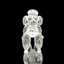 Swarovski Silver Crystal Figurine, Standing Poodle