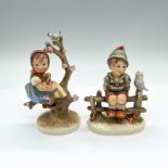 2pc Goebel Hummel Porcelain Figurines