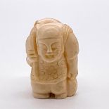 Japanese Hand Carved Bone Ebisu Figurine