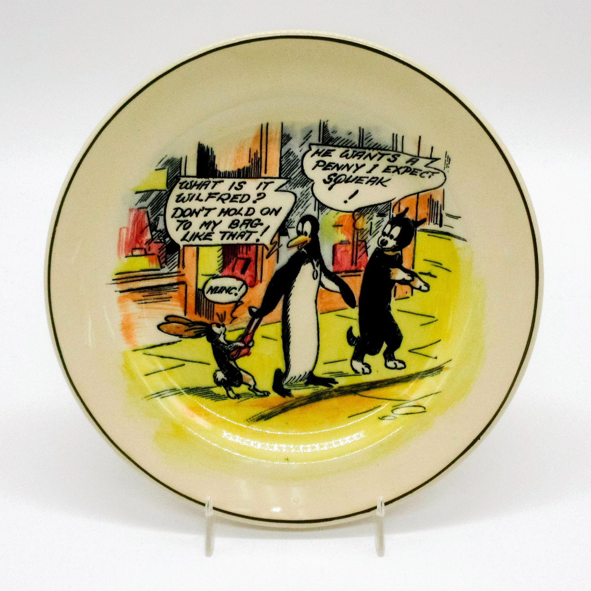 Royal Doulton Daily Mirror Plaque, Pip, Squeak, & Wilfred - Image 2 of 3