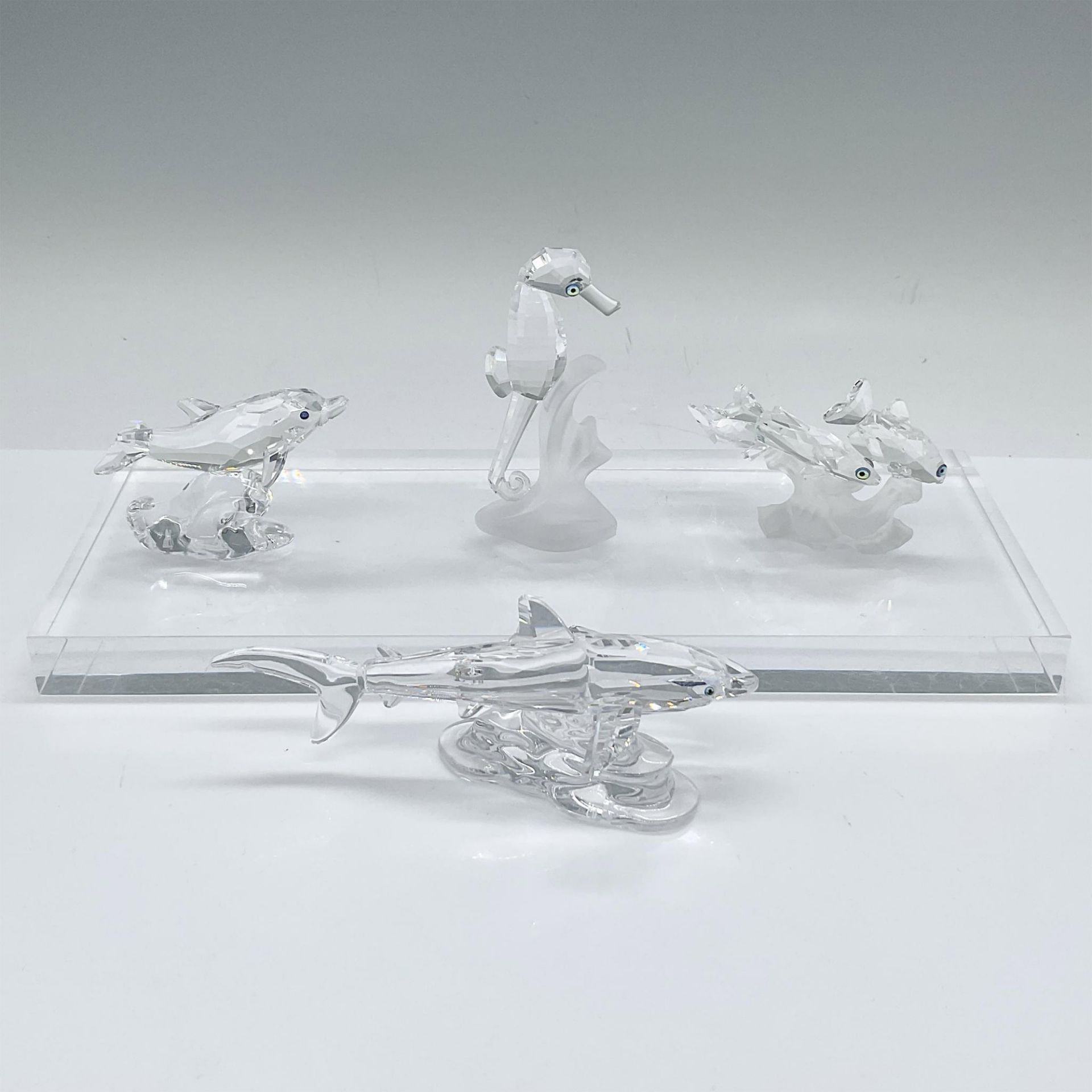 4pc Swarovski Crystal Marine Animal Figurines - Bild 2 aus 4