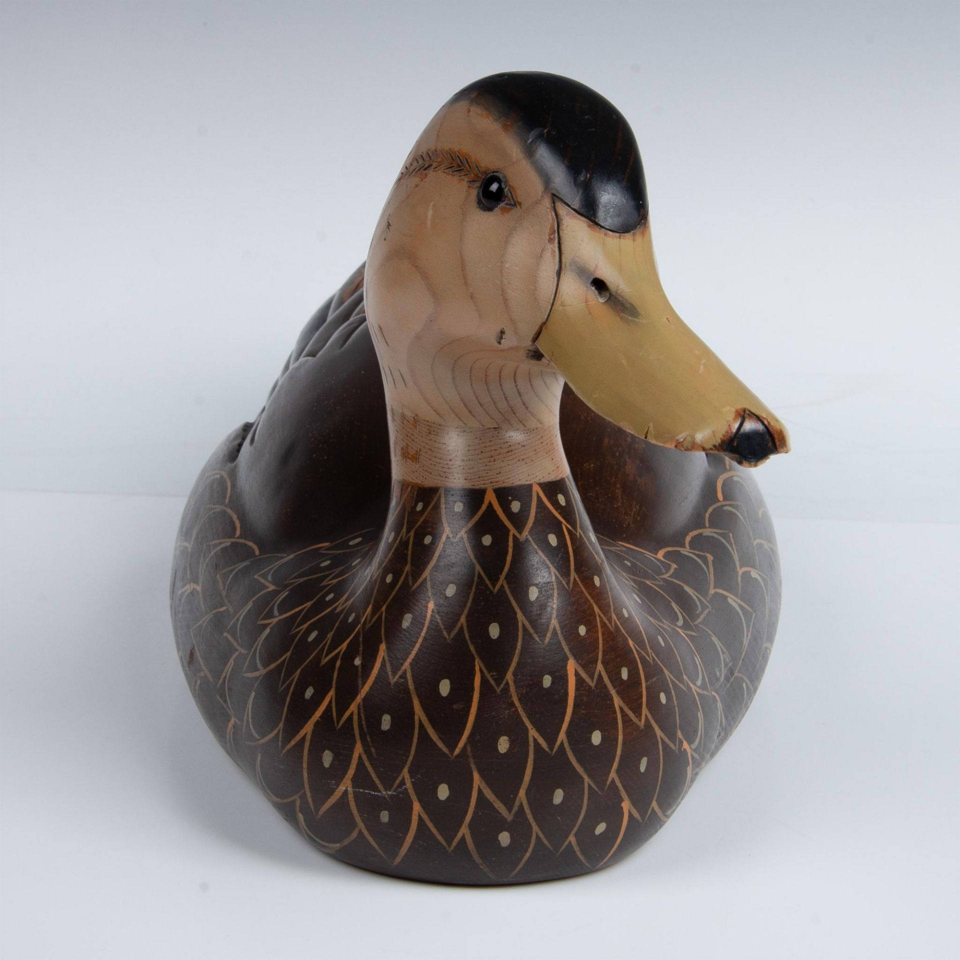 Vintage Ducks Unlimited by Tom Taber Duck Decoy - Image 2 of 5