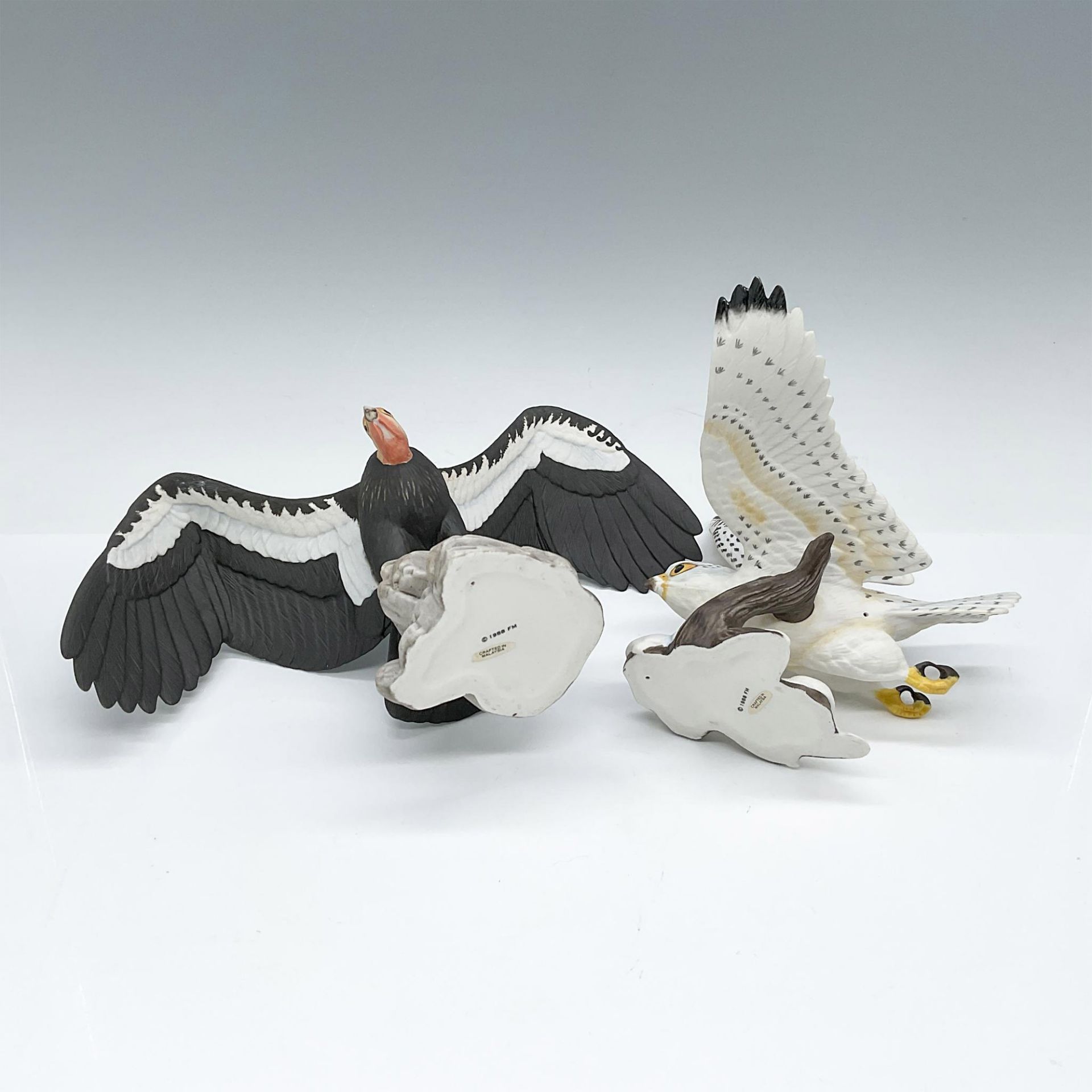 2pc Franklin Mint Figurines, Noble Birds, Falcon and Vulture - Bild 3 aus 3