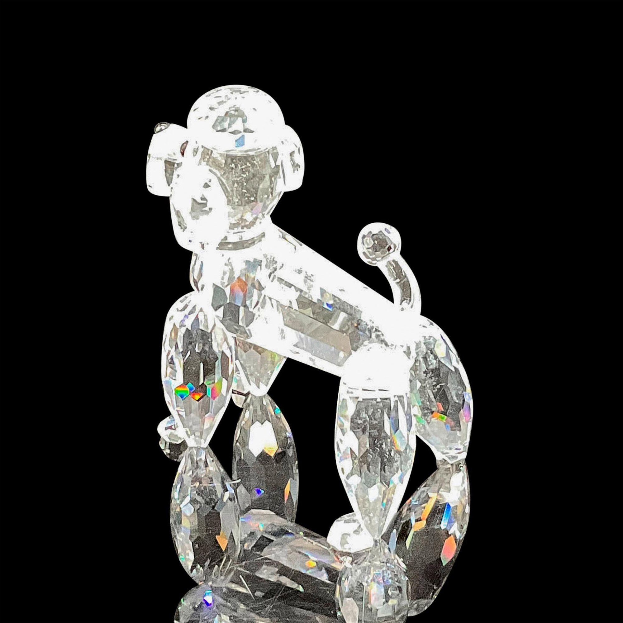 Swarovski Silver Crystal Figurine, Standing Poodle - Image 3 of 5