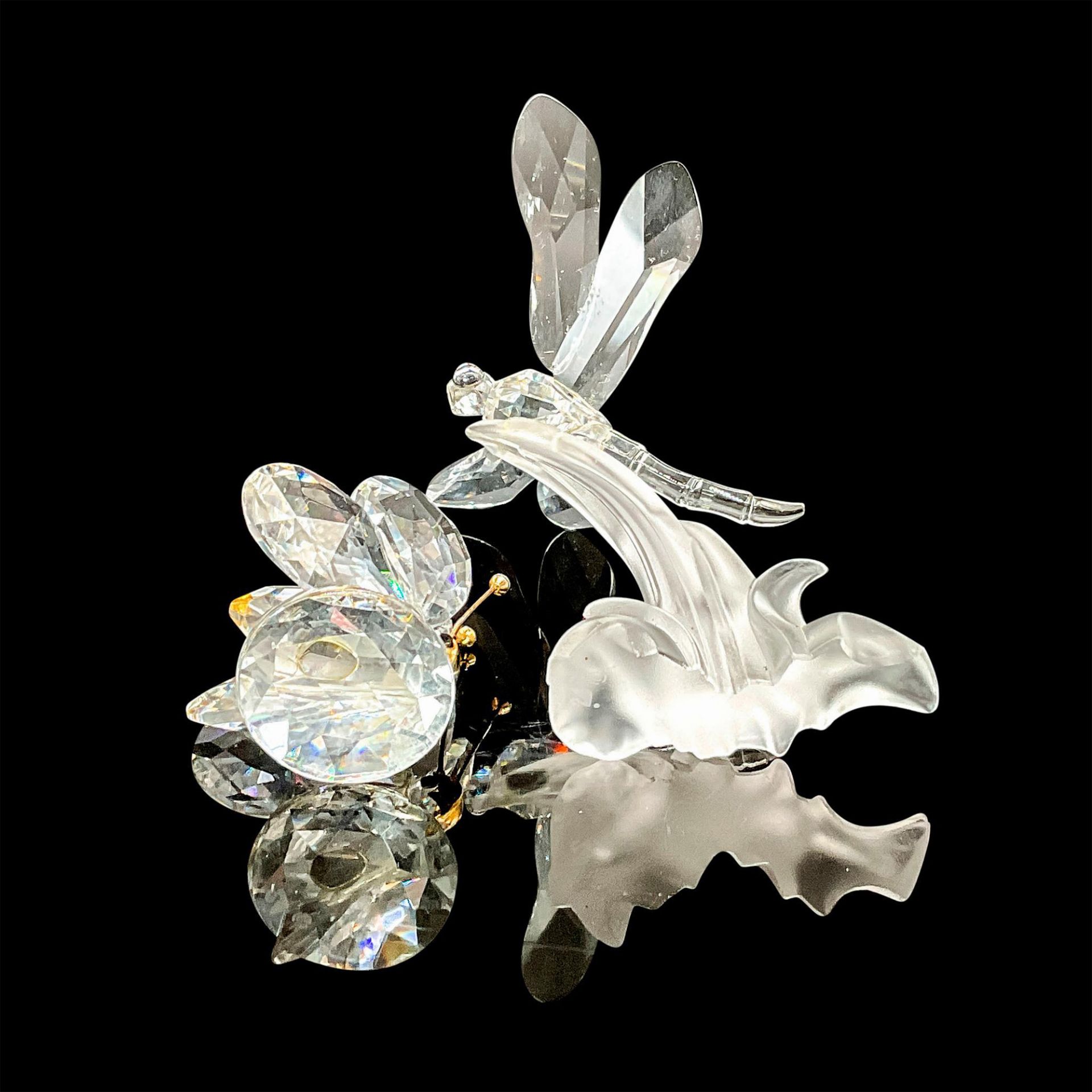 2pc Swarovski Crystal Figurine, Butterfly & Dragonfly - Image 3 of 3