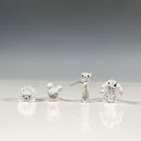 4pc Swarovski Crystal Figurines