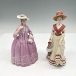 2pc Lenox Porcelain Figurines, The Great Fashions of History