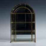 Mirrored Brass and Glass Display Case