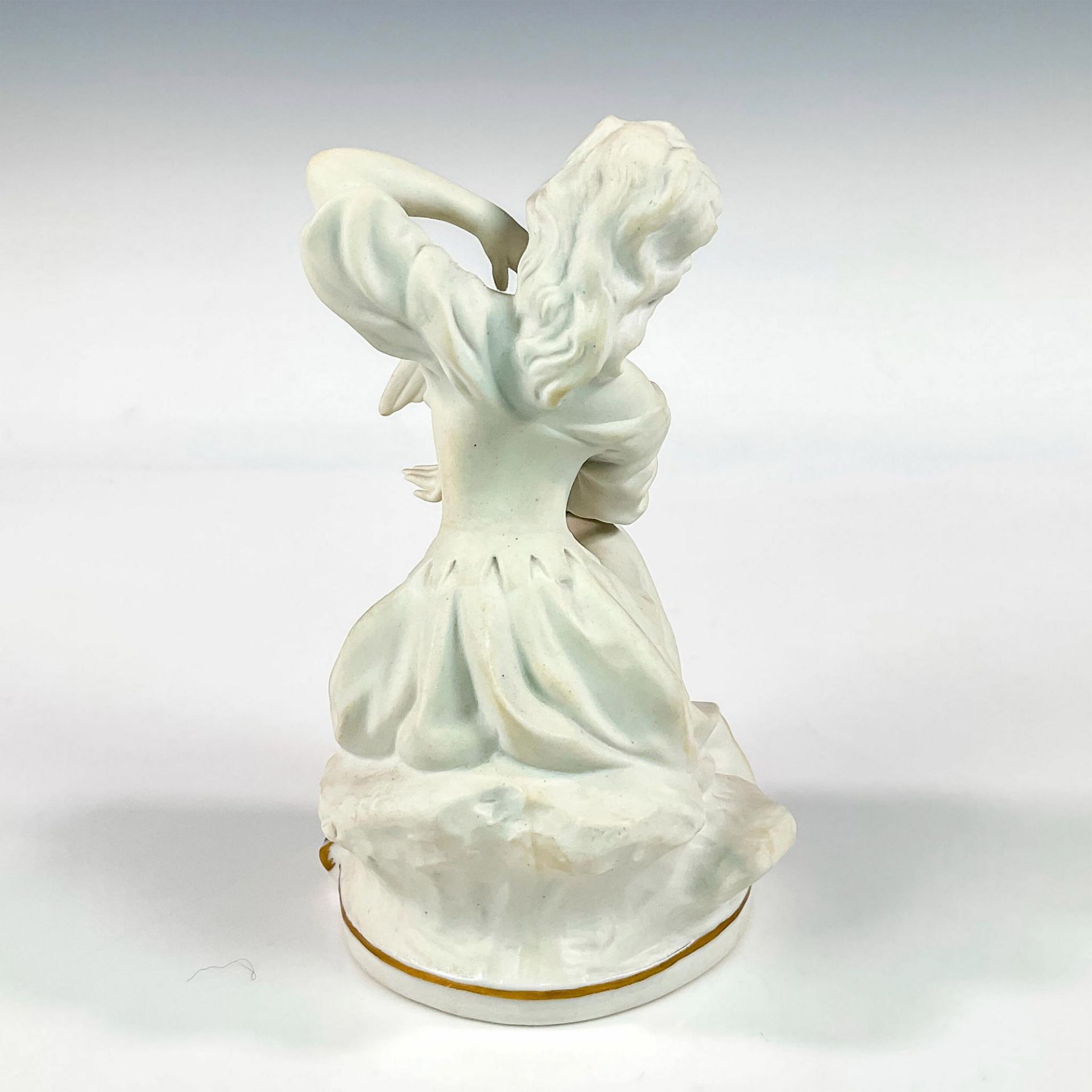 Bisque Porcelain Figurine Girl with Dove - Image 2 of 3