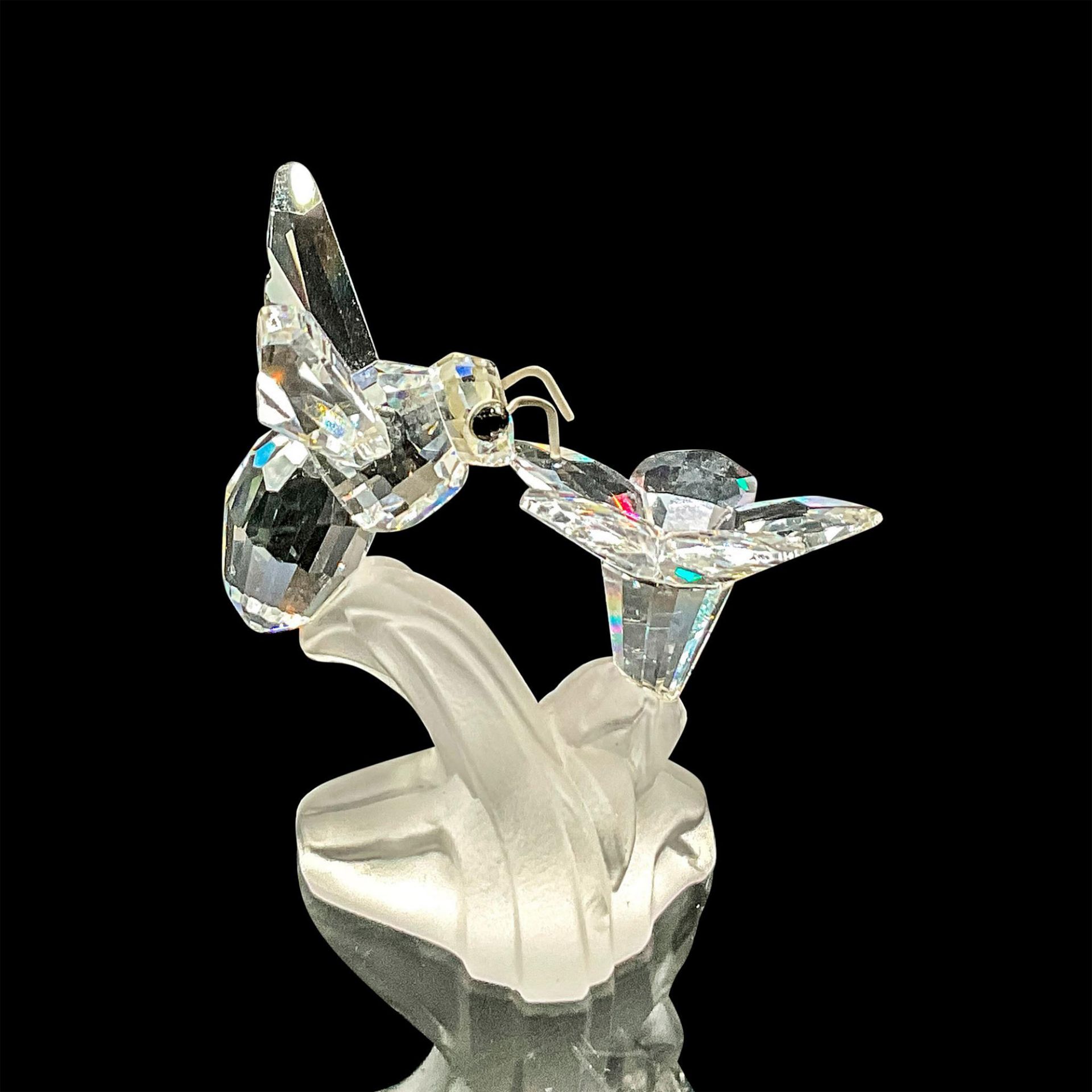 Swarovski Silver Crystal Figurine, Bumblebee on Flower - Bild 2 aus 4
