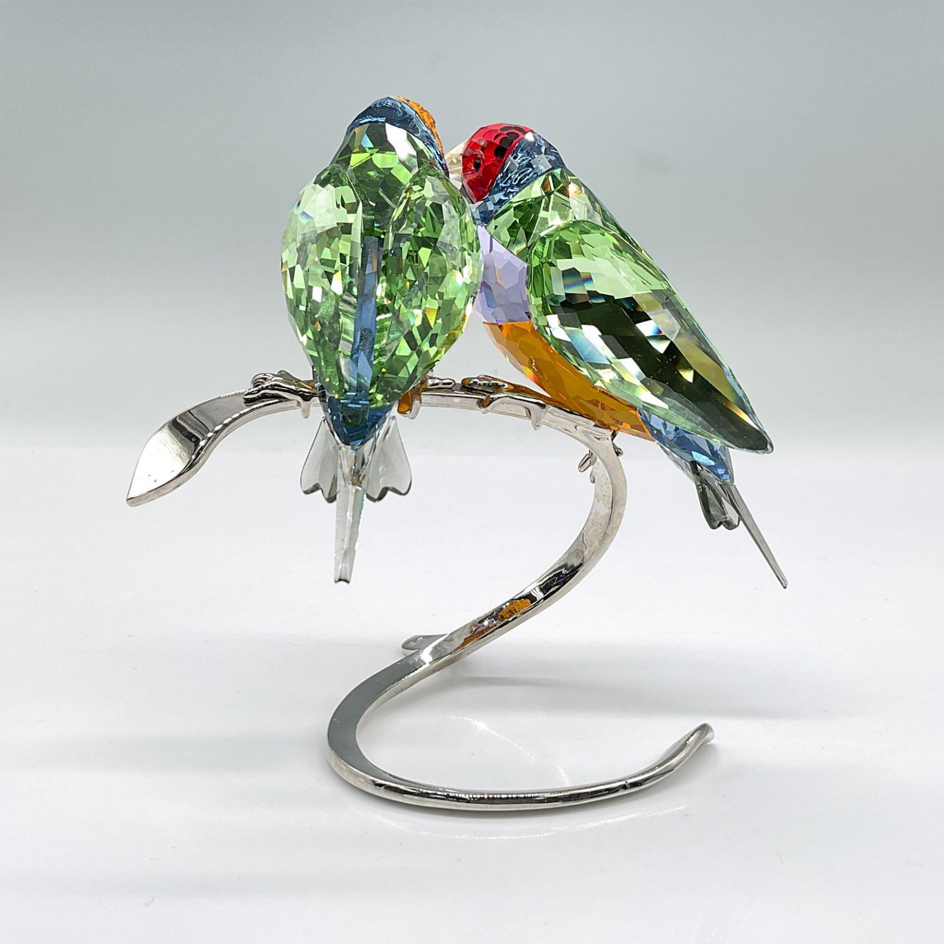 Swarovski Crystal Figurine, Gouldian Finches - Image 2 of 4