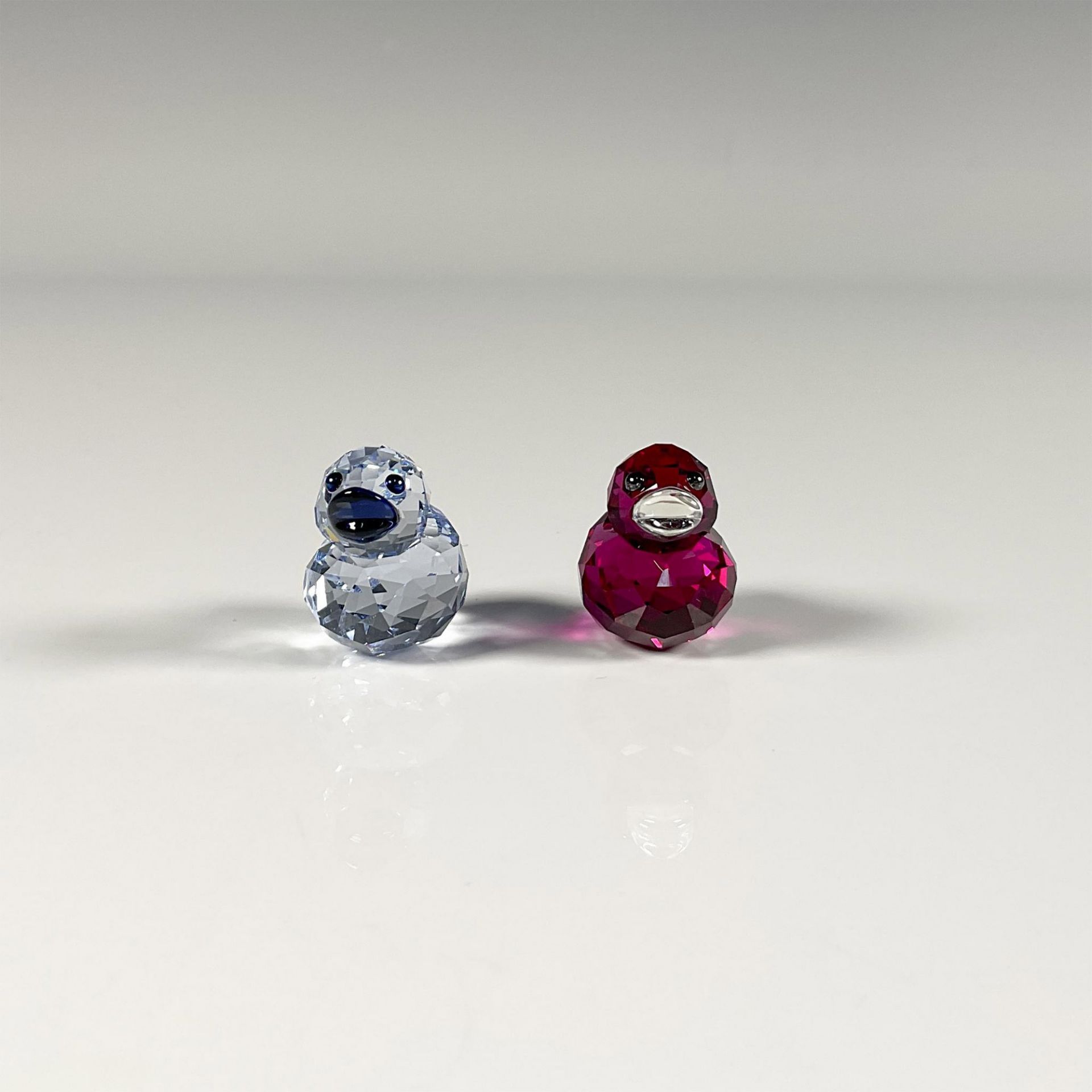 2pc Swarovski Crystal Duck Figurines