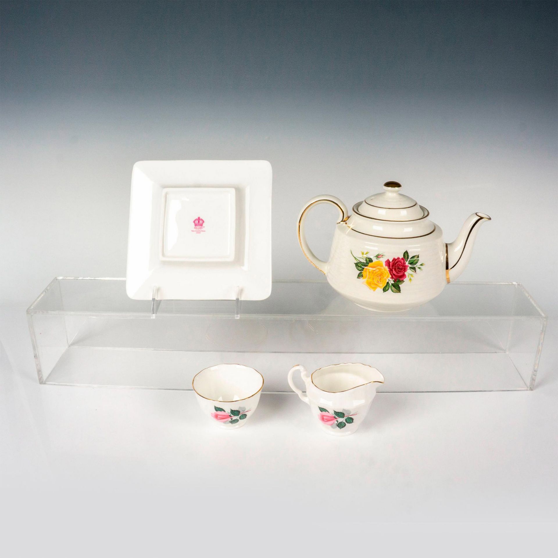 4pc English Bone China Tea Set - Bild 2 aus 3