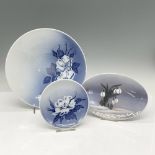 3pc Royal Copenhagen Porcelain Decorative Dishes