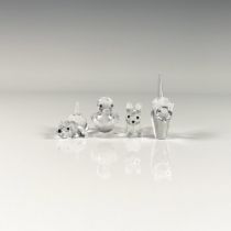 4pc Swarovski Crystal Animal Figurines