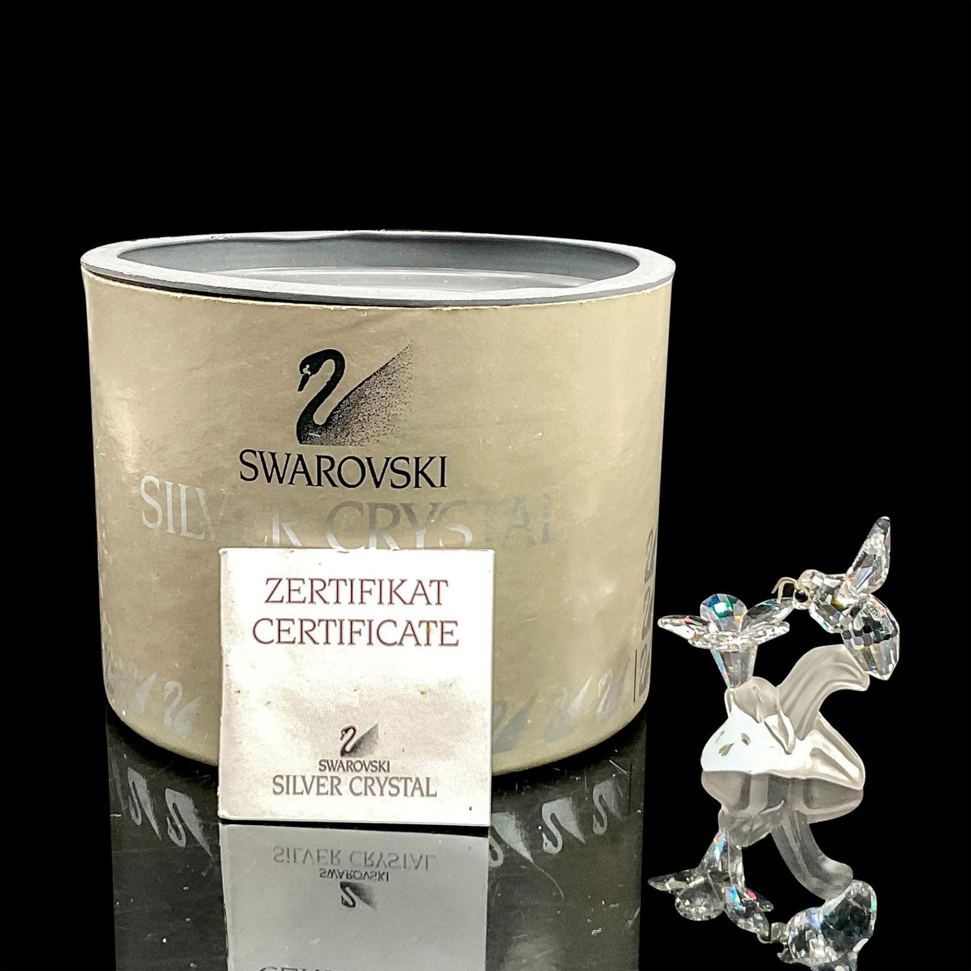 Swarovski Silver Crystal Figurine, Bumblebee on Flower - Bild 4 aus 4