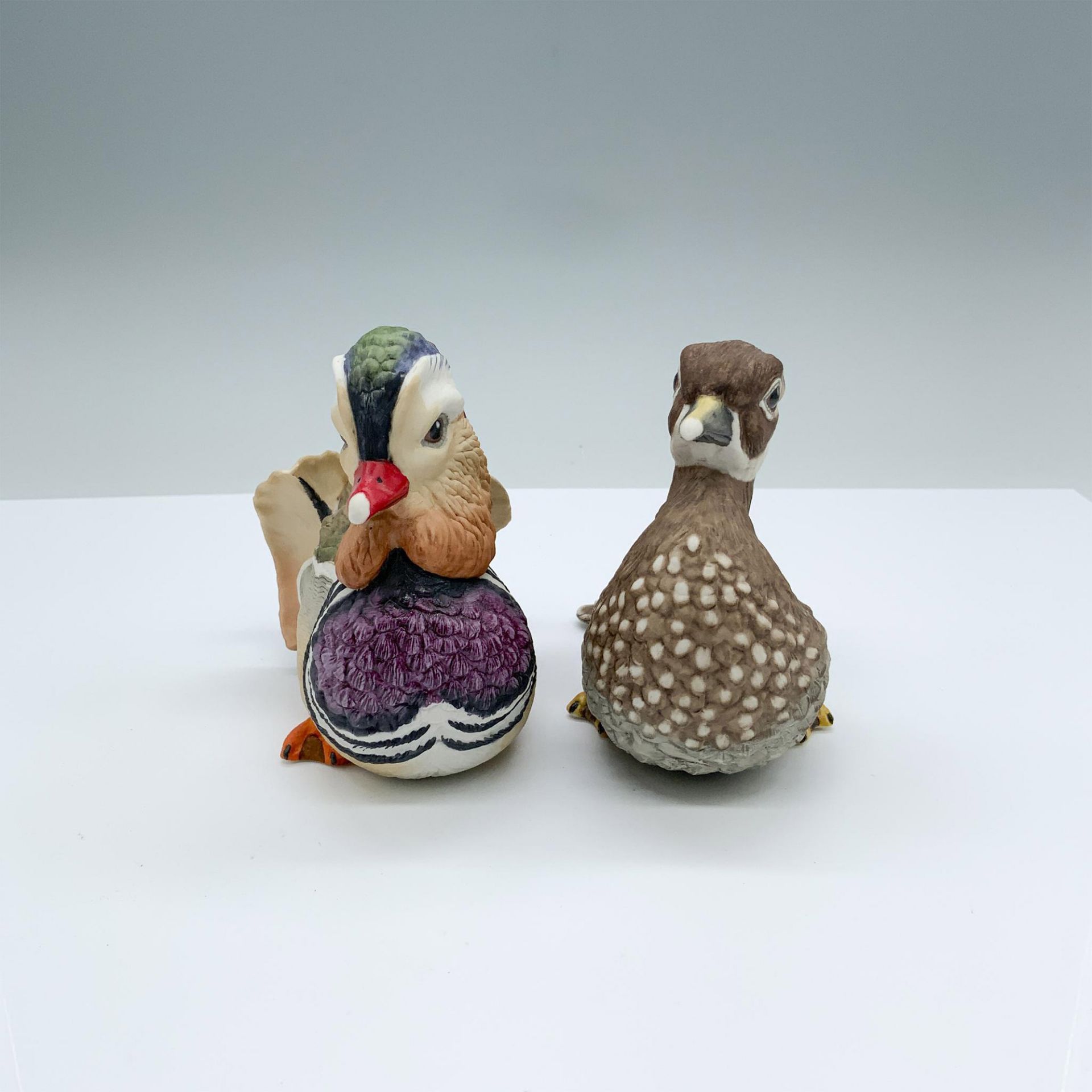 Pair of Boehm Porcelain Mandarin Duck Figurines 40106 - Image 2 of 5