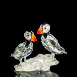 Swarovski Silver Crystal Figurine, Puffin Birds