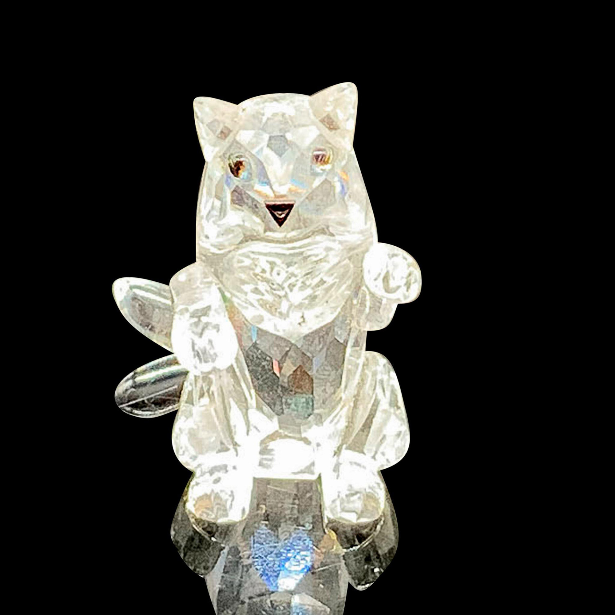 Swarovski Crystal Figurine, Cat Begging 162887