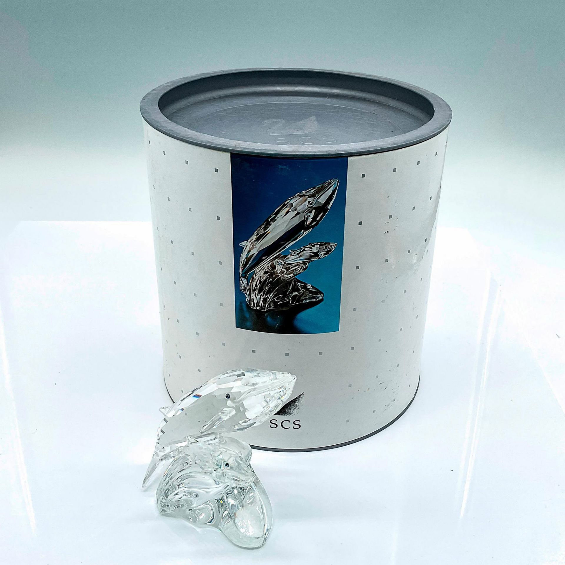 Swarovski Silver Crystal Figurine, Whales - Image 4 of 4