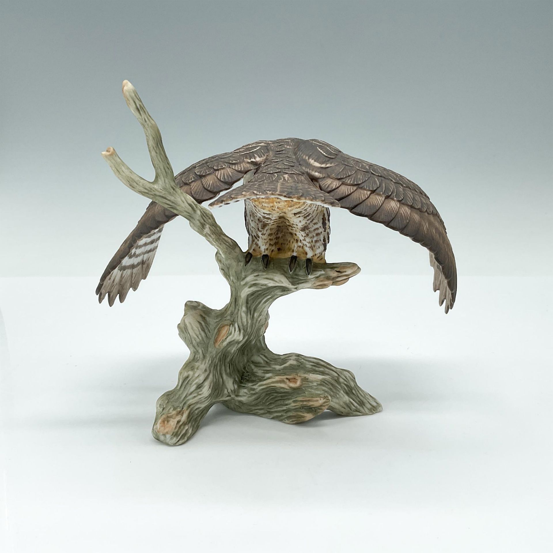 Franklin Mint Hand Painted Figurine Noble Birds, Horned Owl - Bild 2 aus 3