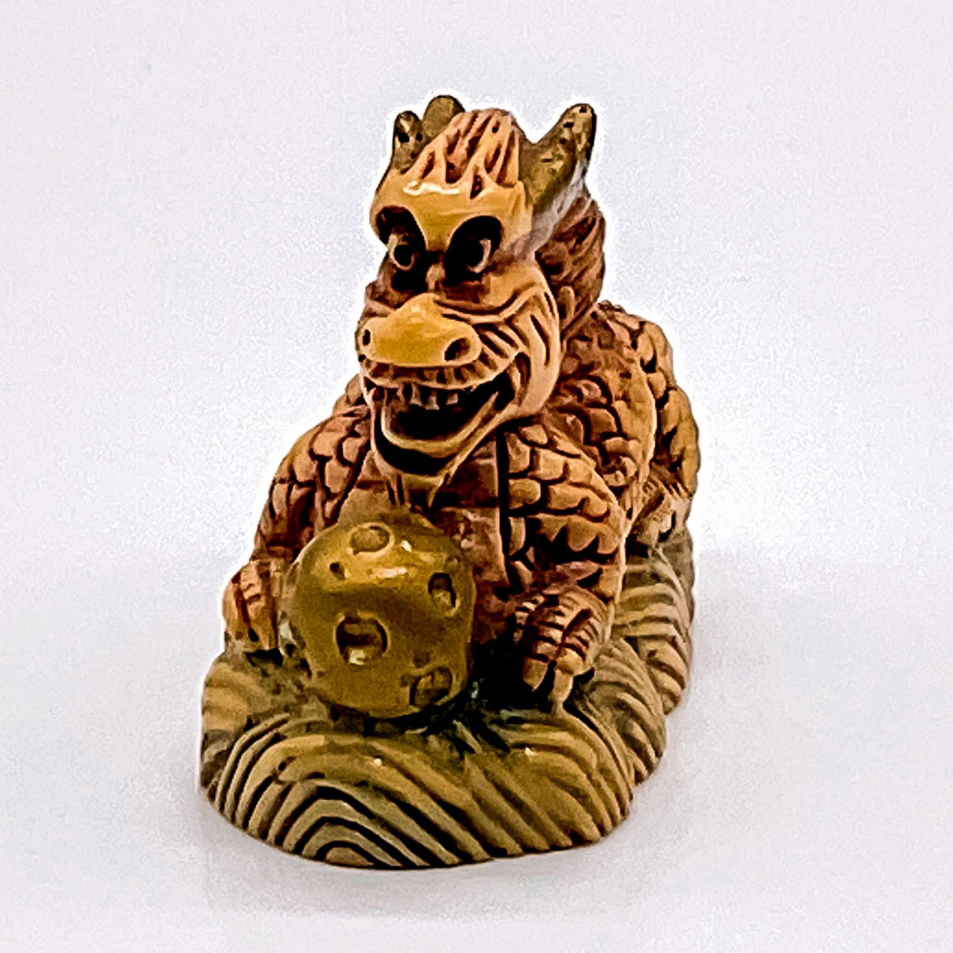 Chinese Inked Resin Dragon Figurine - Image 2 of 3