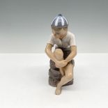 Dahl-Jensen Porcelain Figurine, Seated Boy