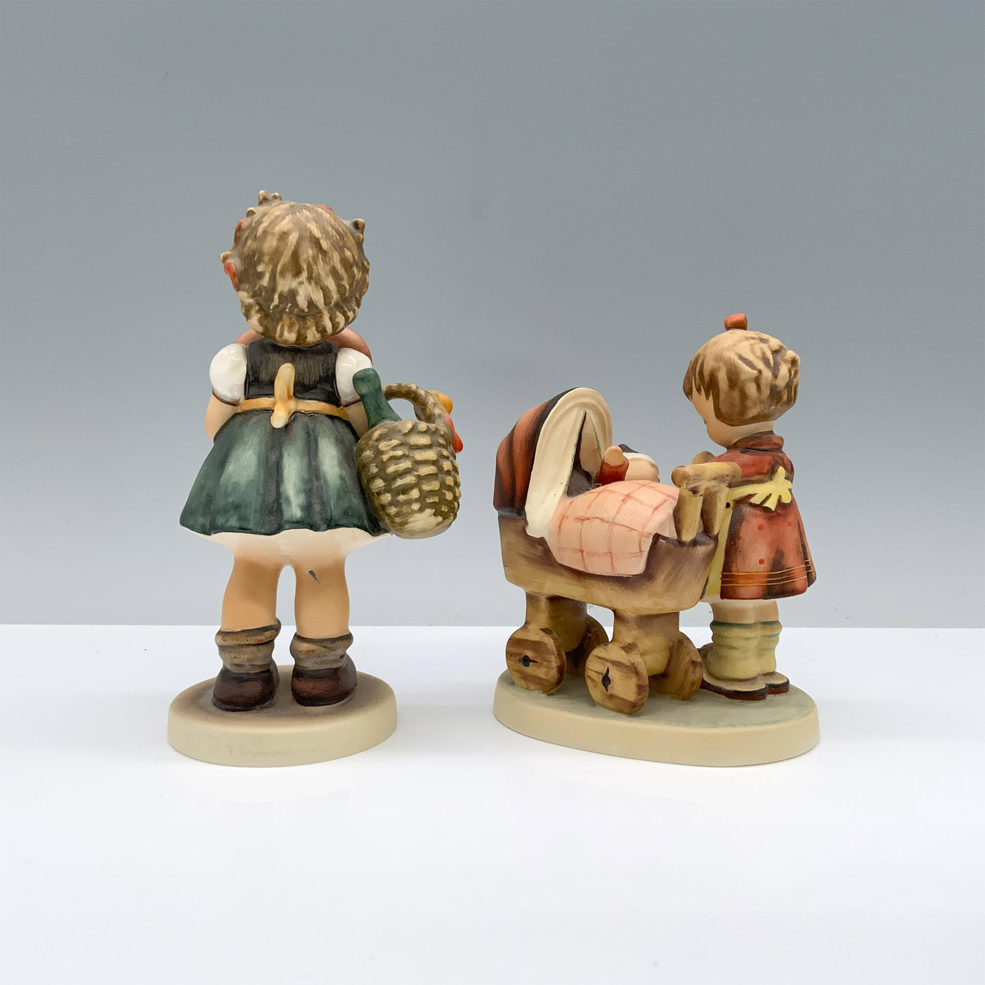 2pc Goebel Hummel Figurine, Valentine Girl and Doll Mother - Image 2 of 3