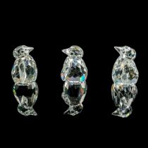 Swarovski Silver Crystal Figurines, Baby Penguins