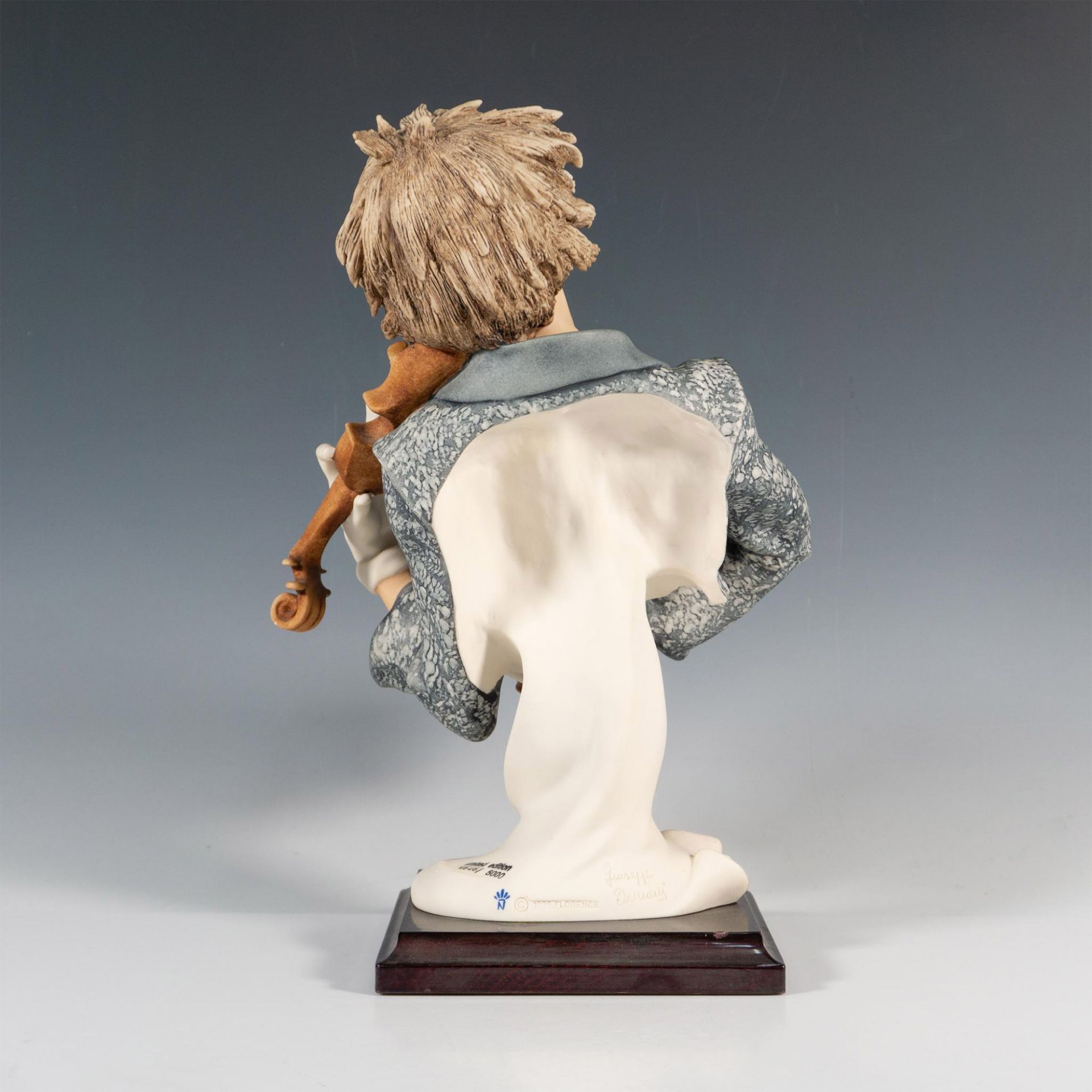 Florence Giuseppe Armani Figurine, Clown Bust with Violin - Image 4 of 7