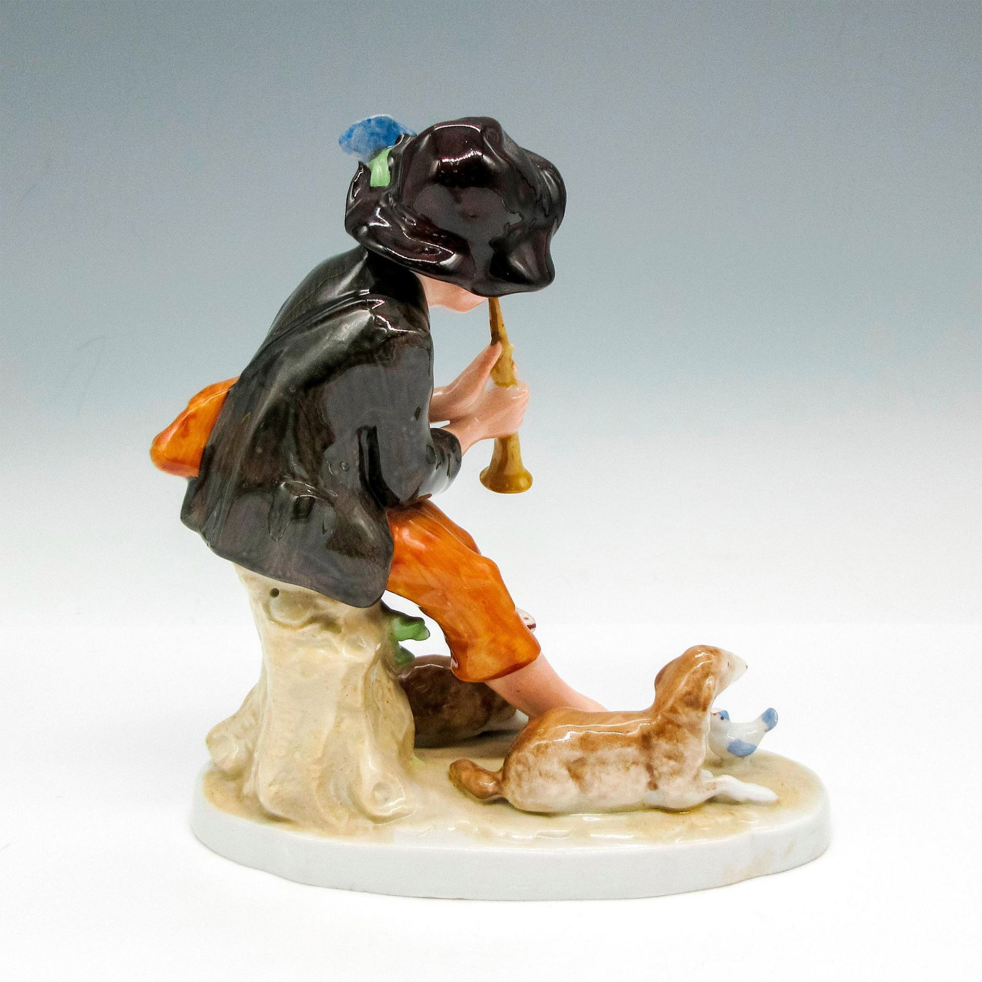 Wallendorf Porcelain Figurine, Boy Playing Flute - Image 2 of 3