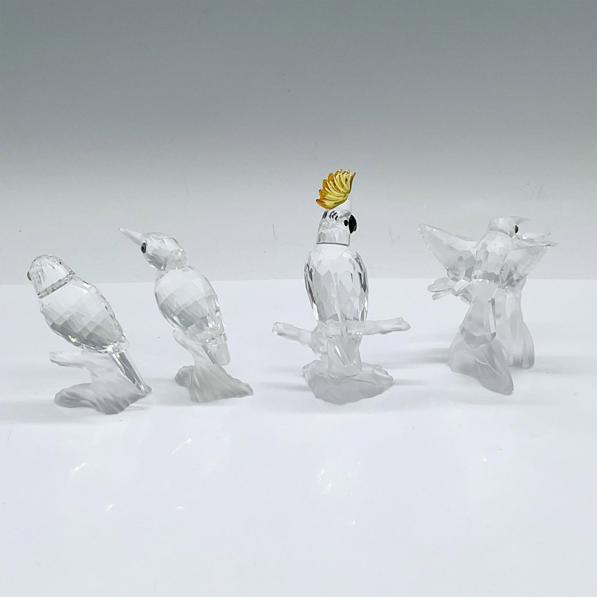 4pc Swarovski Crystal Bird Figurines - Image 2 of 3
