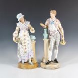 Pair of Italian Style Porcelain Figurines