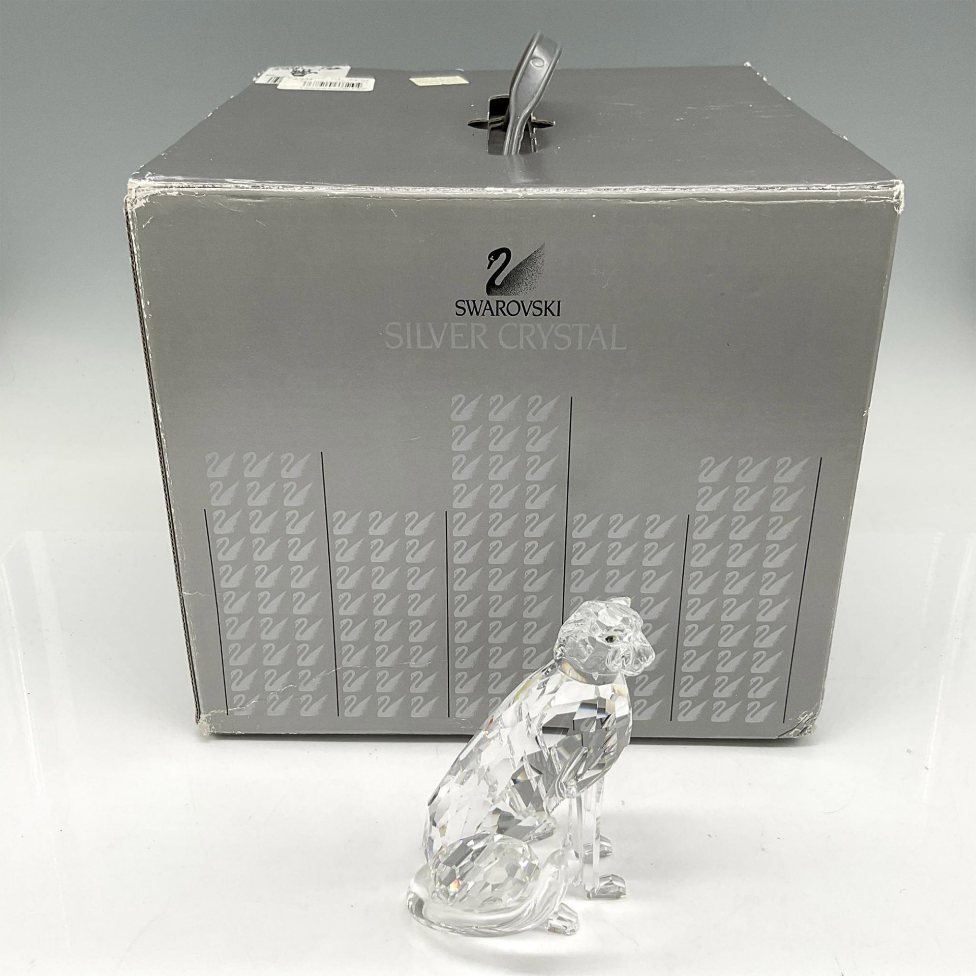 Swarovski Silver Crystal Figurine, Cheetah - Image 4 of 4