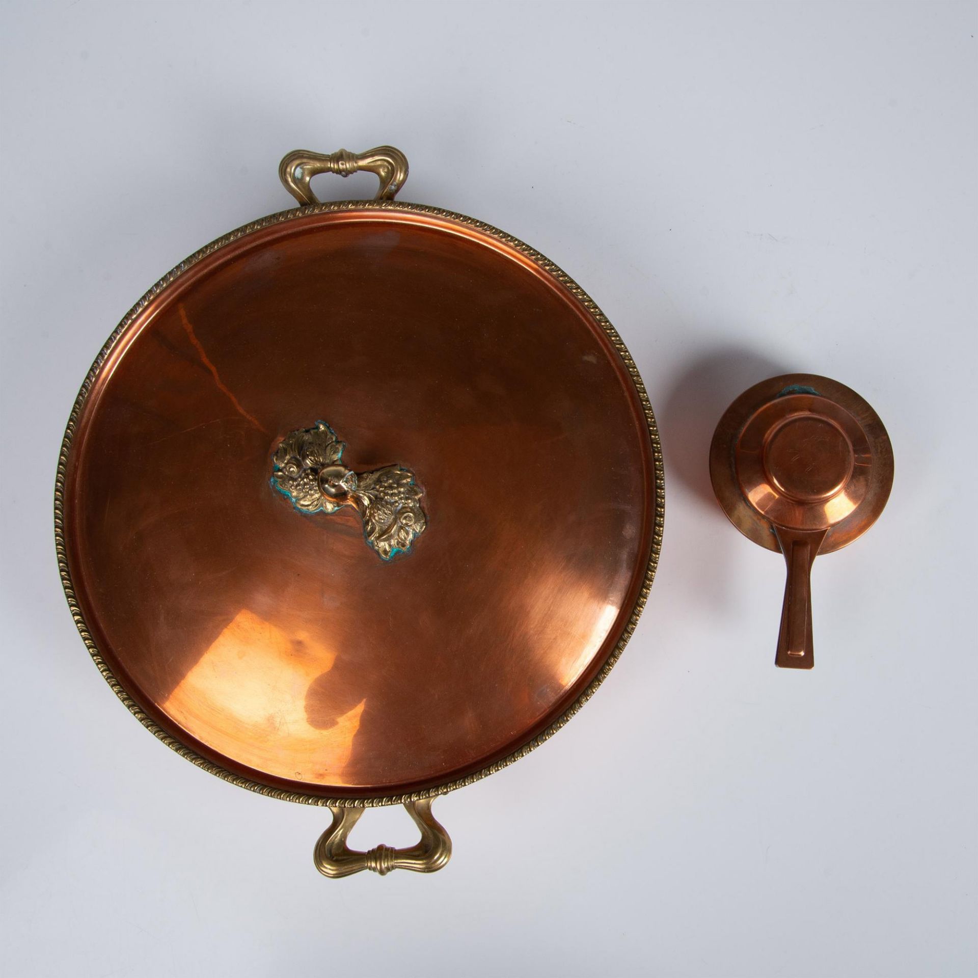 3pc Copper Cookware, Bongusto Braiser and Swiss Burner - Image 8 of 8