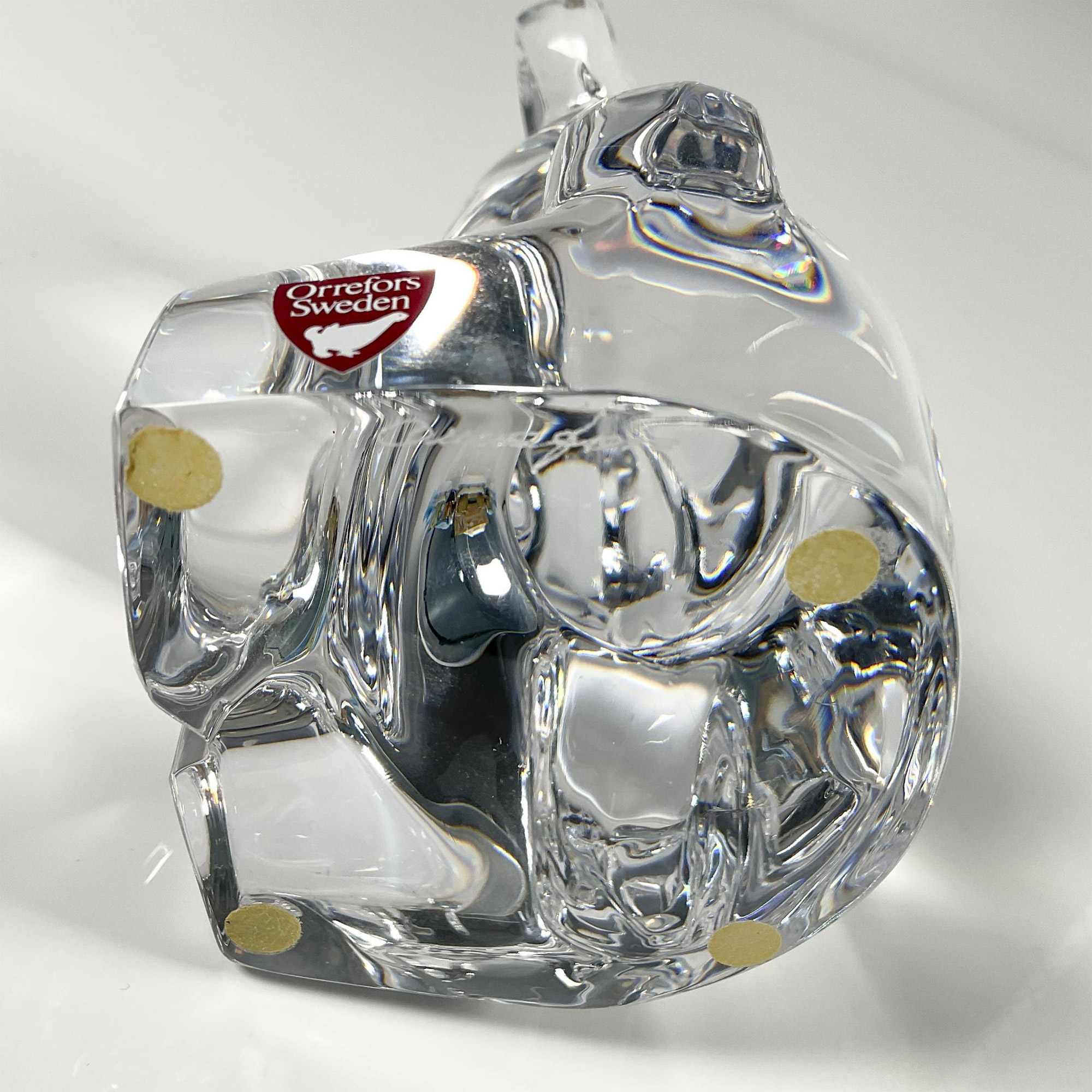 Orrefors Crystal Figurine, Sitting Bear - Image 4 of 4