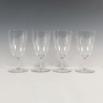 4pc Baccarat Crystal Water Goblet Glasses