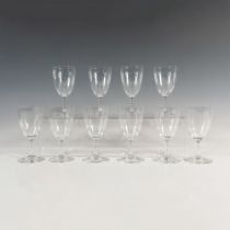 10pc Baccarat Crystal Sherry Glasses
