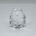 Steuben Glass Crystal Bear Hand Cooler