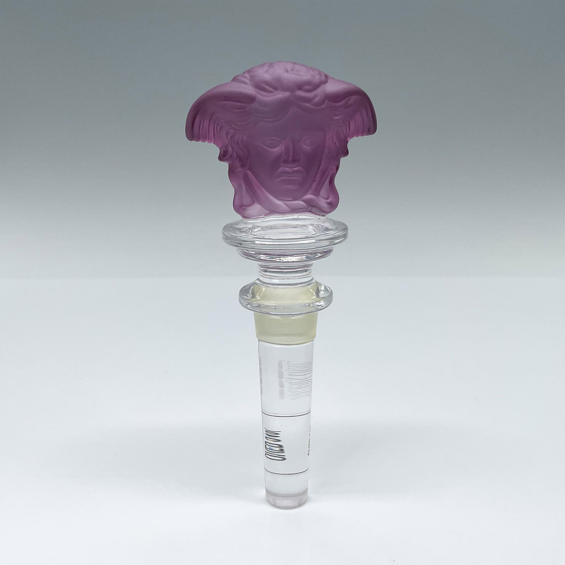 Rosenthal Versace Medusa Head Bottle Stopper, Purple