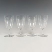 4pc Baccarat Crystal Water Goblet Glasses