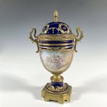 Sevres Porcelain and Bronze Mounted Vase with Lid
