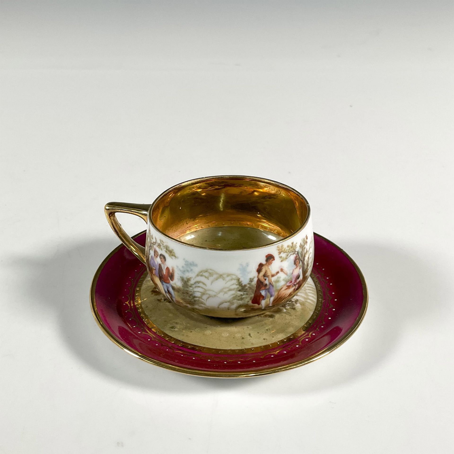 16pc Rosenthal Royal Vienna Porcelain Cup and Saucer Set - Bild 3 aus 5