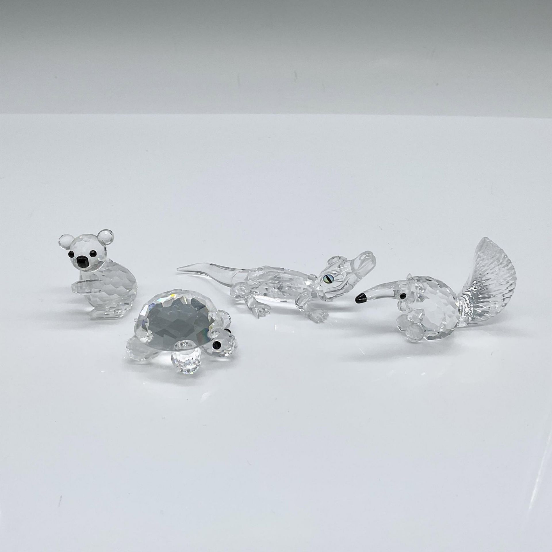 4pc Swarovski Crystal Endangered Species Figurines