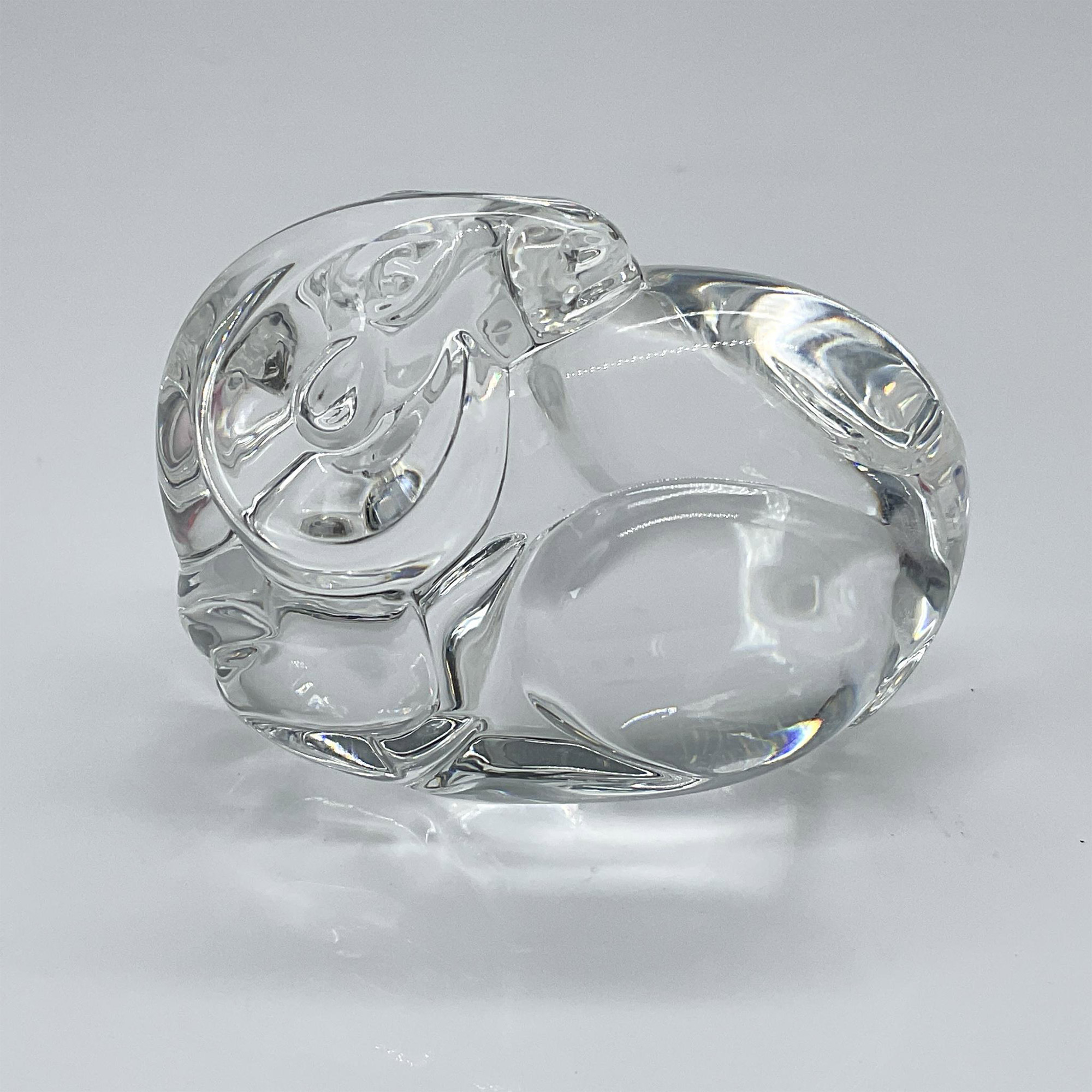 Steuben Glass Crystal Ram Hand Cooler - Image 2 of 3