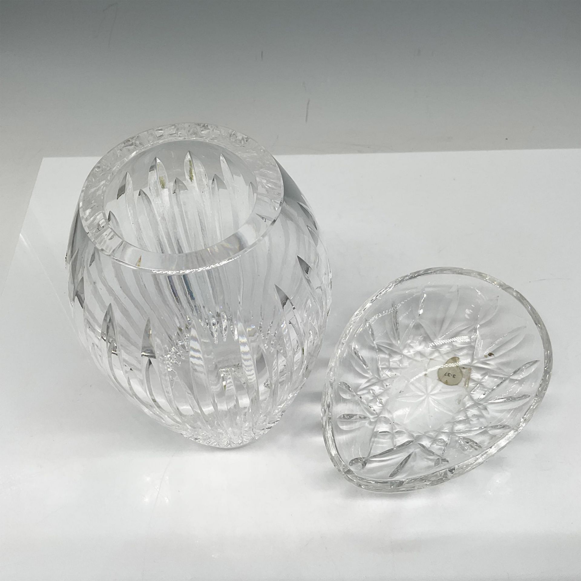 2pc Waterford Crystal Vase and Nut Dish - Image 2 of 3