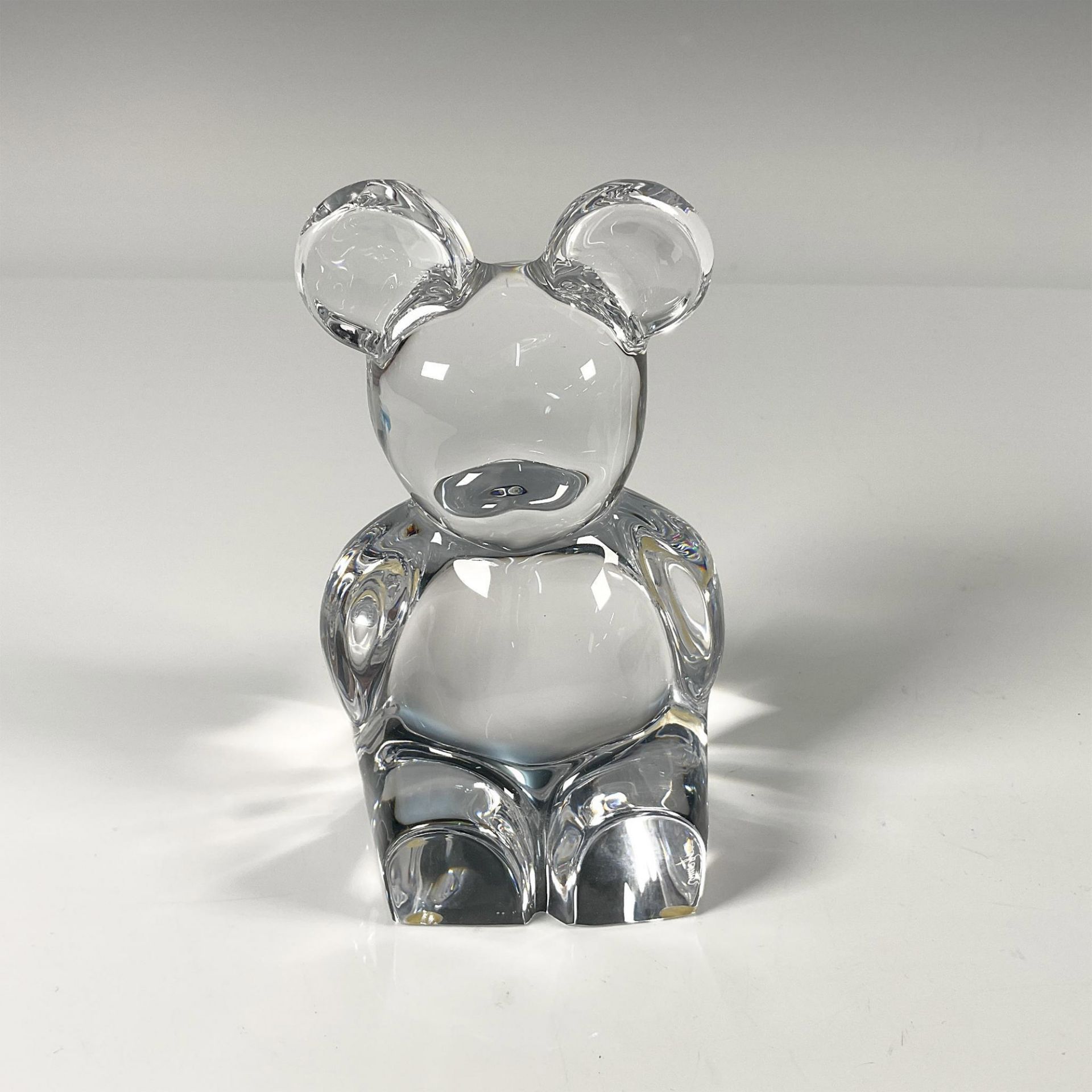 Orrefors Crystal Figurine, Sitting Bear