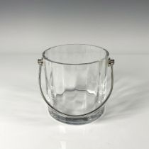 Baccarat Crystal Ice Bucket with Silver Handle