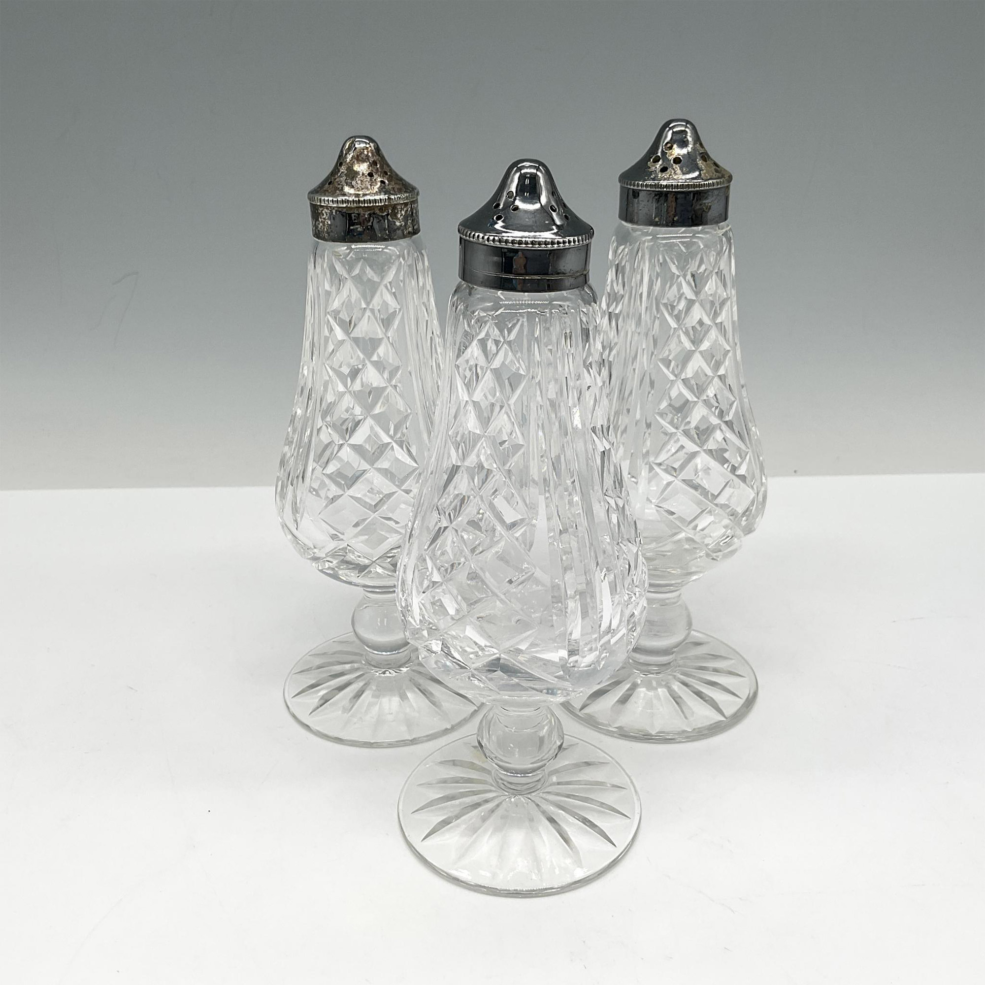 3pc Waterford Crystal Shakers