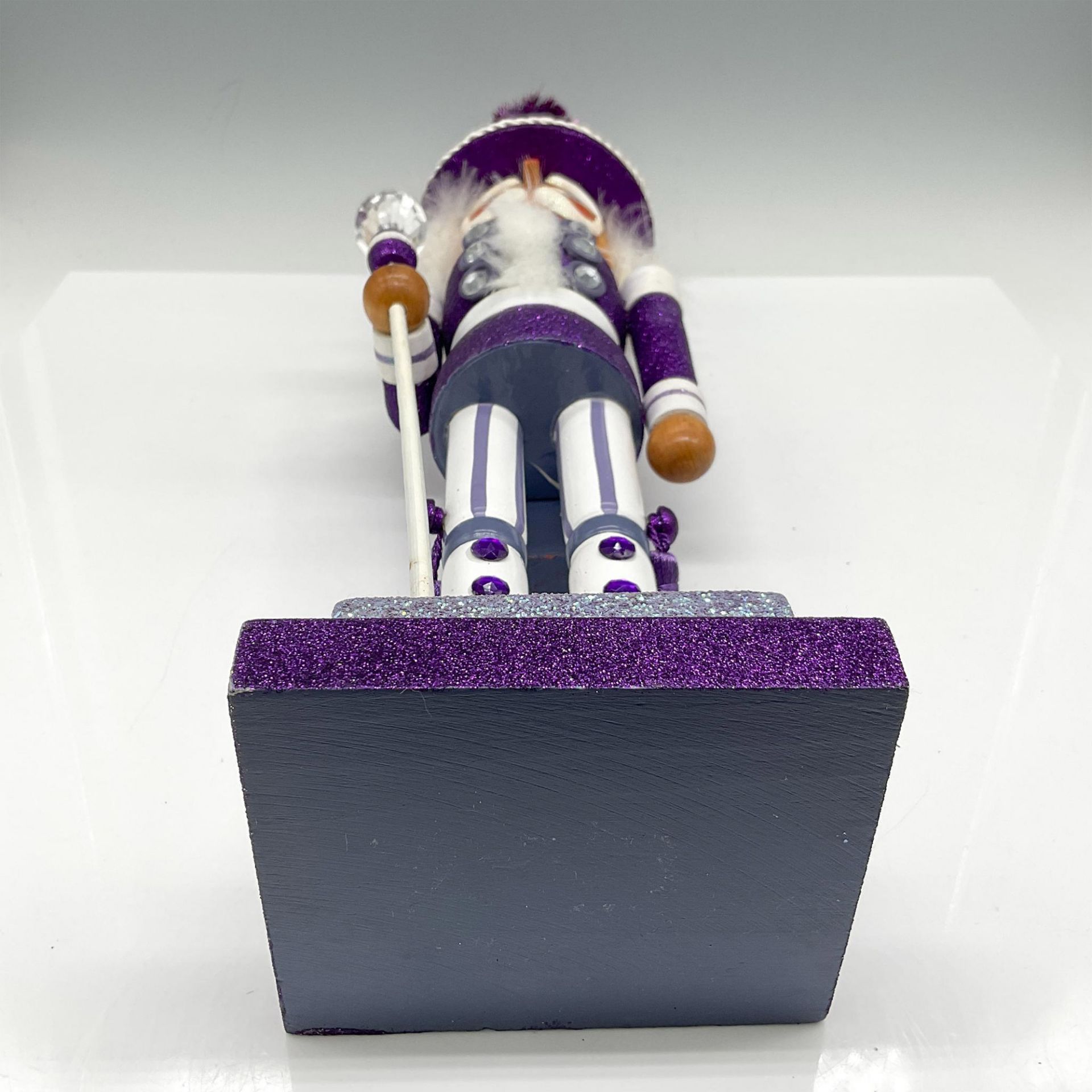 Steinbach Nutcracker Doll, Purple-Silver Band Leader - Image 5 of 5